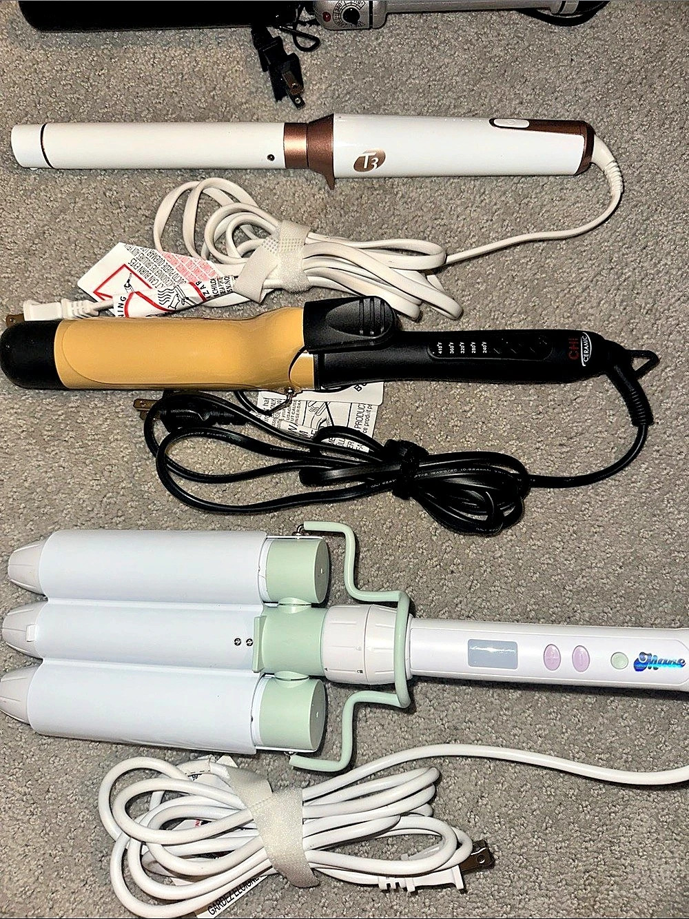 Like New! (4) Professional Hair Tools Chi, T3, Hot Tools & Mane Crimper - Picture 2 of 7